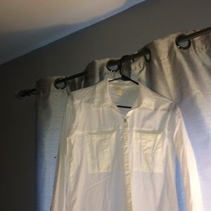 small white button down shirt
